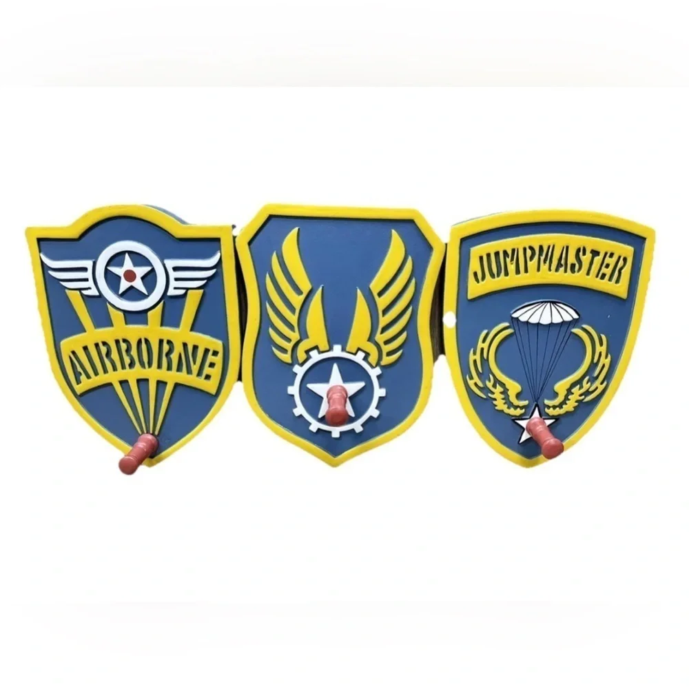 Lot Of 3 Bombay Company Aviation Theme Coat Hanger Wall Decor Airborne Airplane